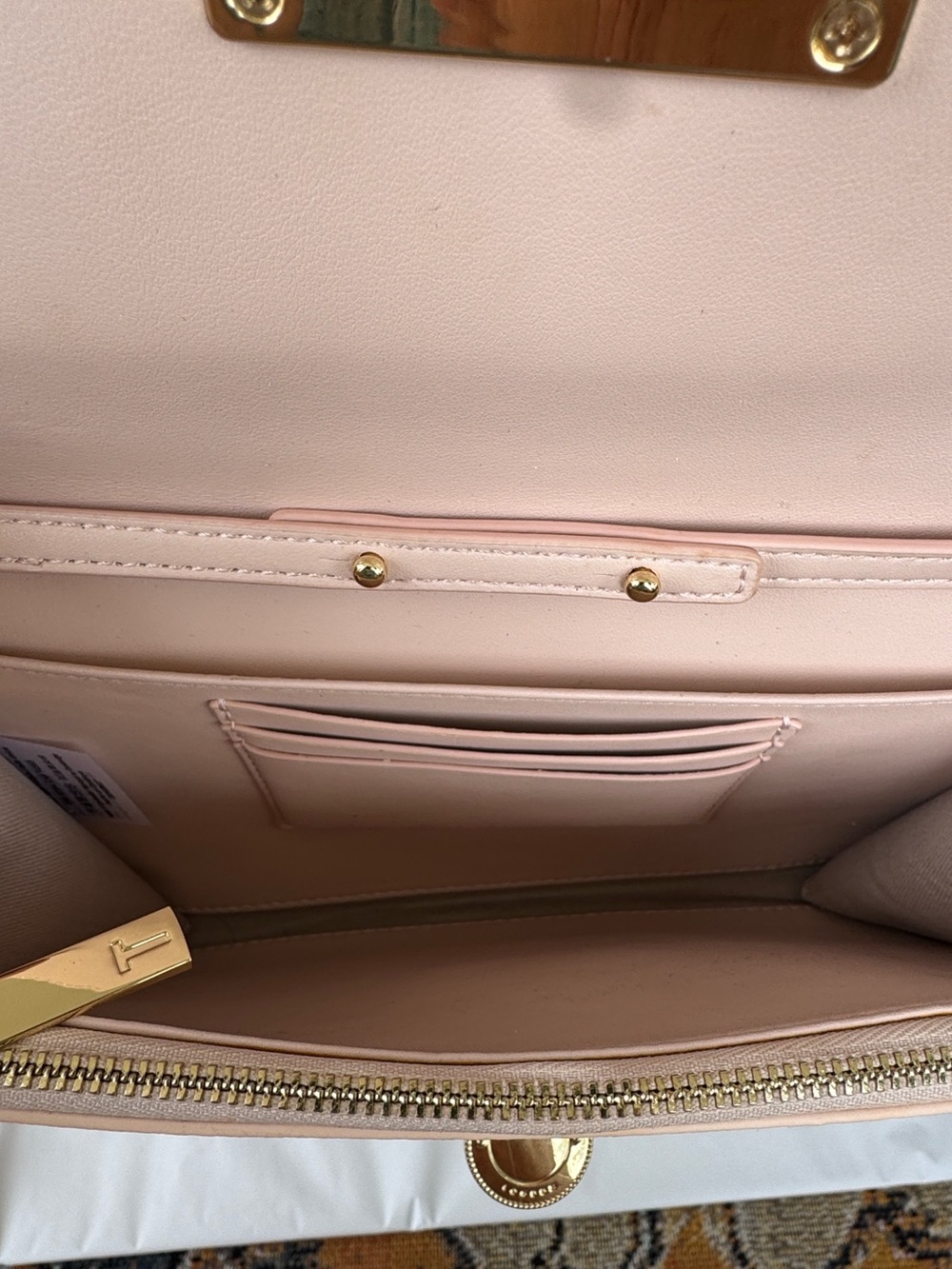 Ted Baker London Parisa Pale Pink Chain Shoulder Crossbody/Clutch - Picture 4 of 10